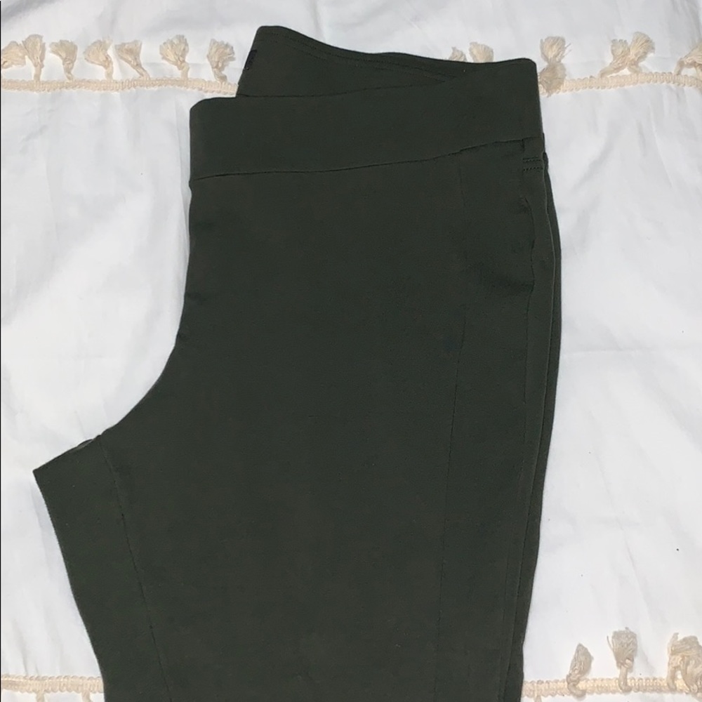 Loft Plus Green Professional Leggings Size 16